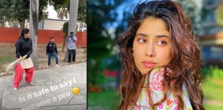 Janhvi Kapoor gets some cricketing action