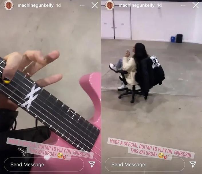 Machine Gun Kelly Shared A Video From The Rehearsals Of His Saturday Night Live Gig