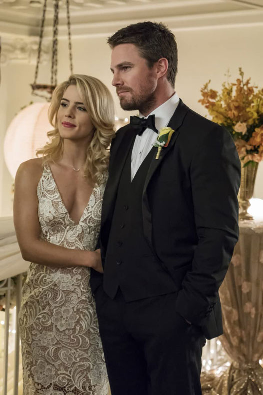 Oliver Queen & Felicity Smoak In A Still From Arrow