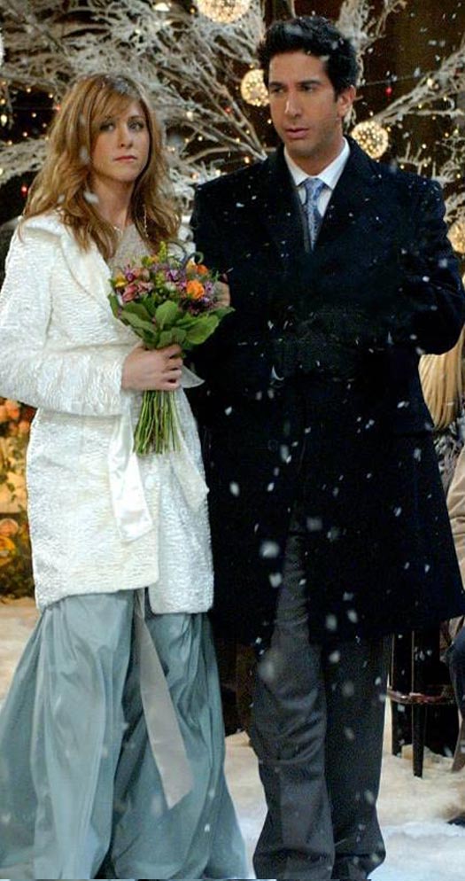 Ross Geller & Rachel Green In A Still From FRIENDS