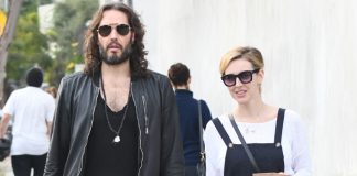 Russell Brand's wife finds his energy levels exhausting