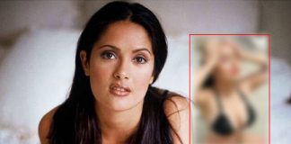 Salma Hayek slays it in black bikini