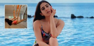 Sara Ali Khan aces aerial yoga