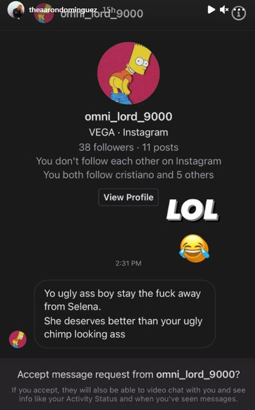 (Pic Credit: Instagram/theaarondominguez)