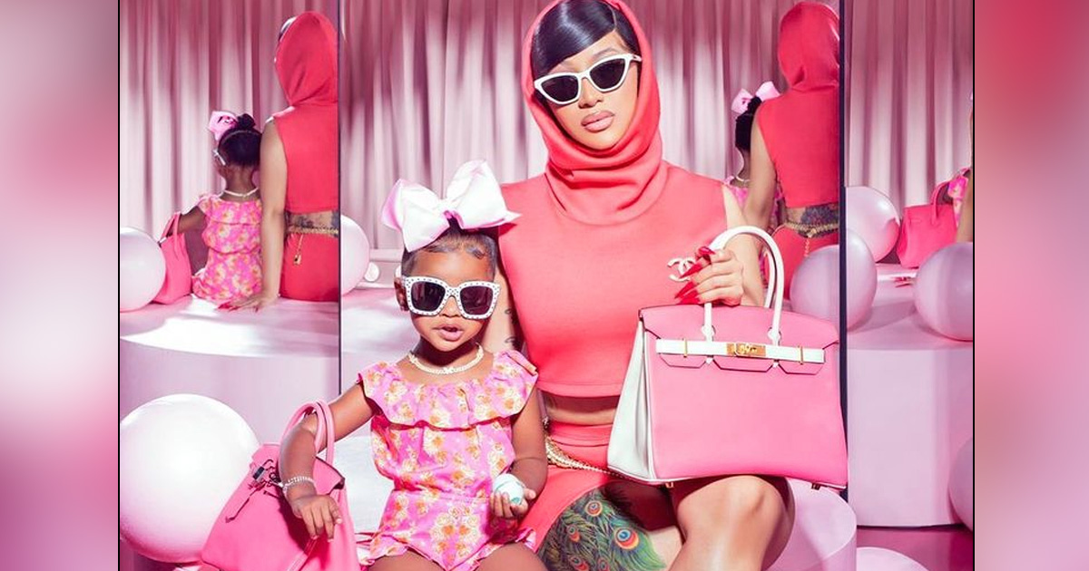 Cardi B's Daughter Kulture Does Her Makeup & The Result Is Hillarious