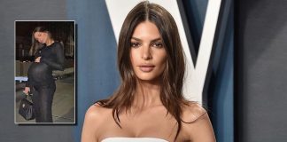 Emily Ratajkowski flaunts baby bump