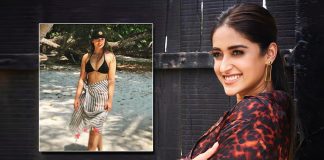 Ileana's Andaman beach stroll in black bikini