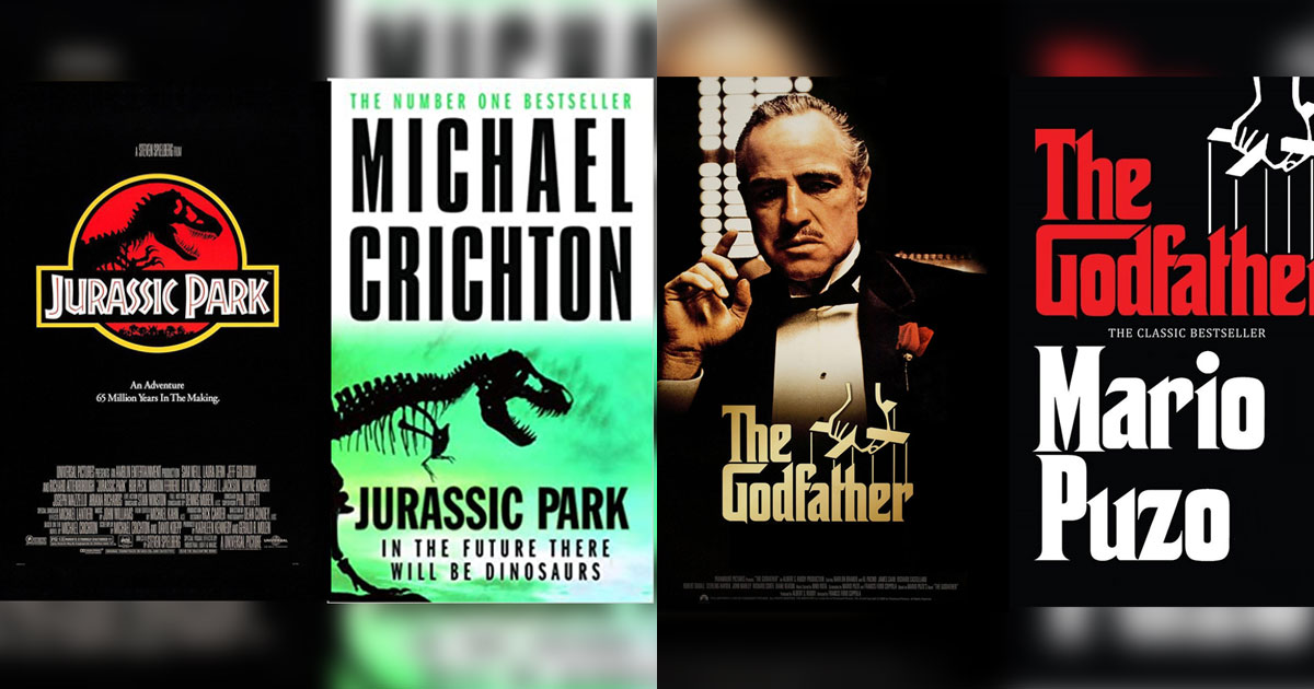 Jurassic Park (1993), The Godfather (1972) & Other Hollywood Classics That Are Based On Novels