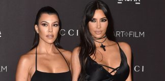 Kim and Kourtney, two of a kind share two-piece thunder