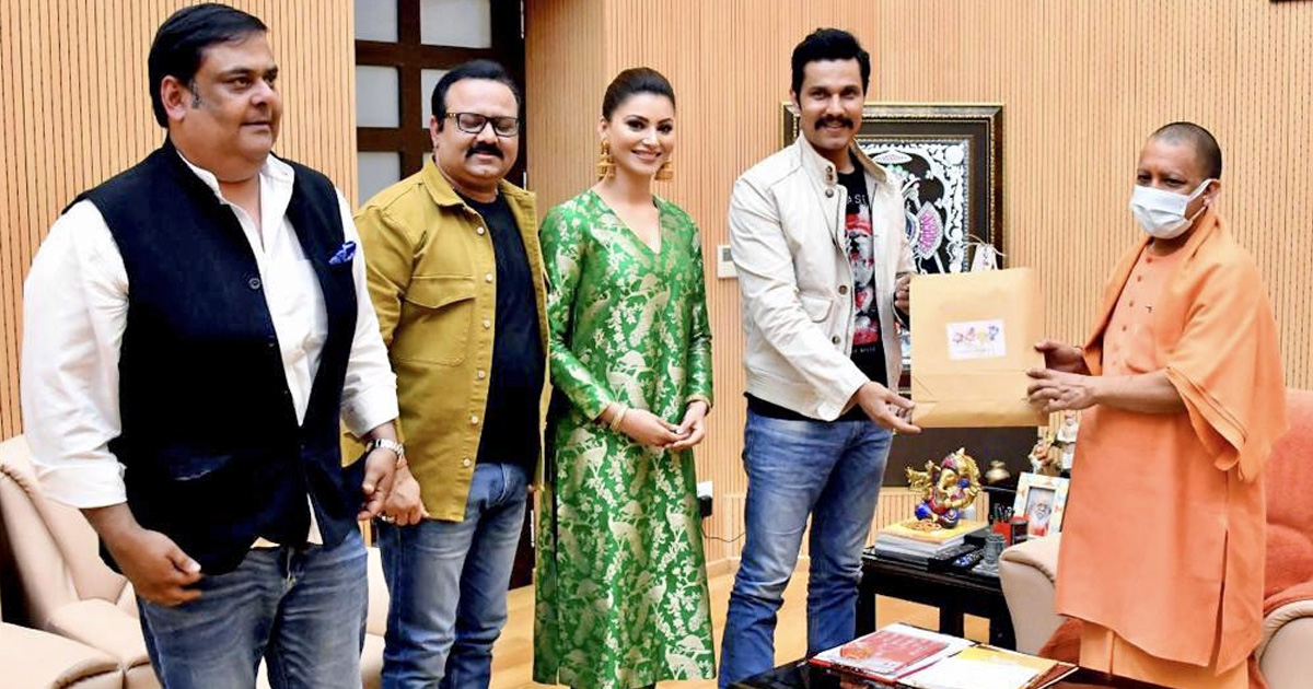 Randeep Hooda, Urvashi Rautela Meet Uttar Pradesh CM Yogi Adityanath