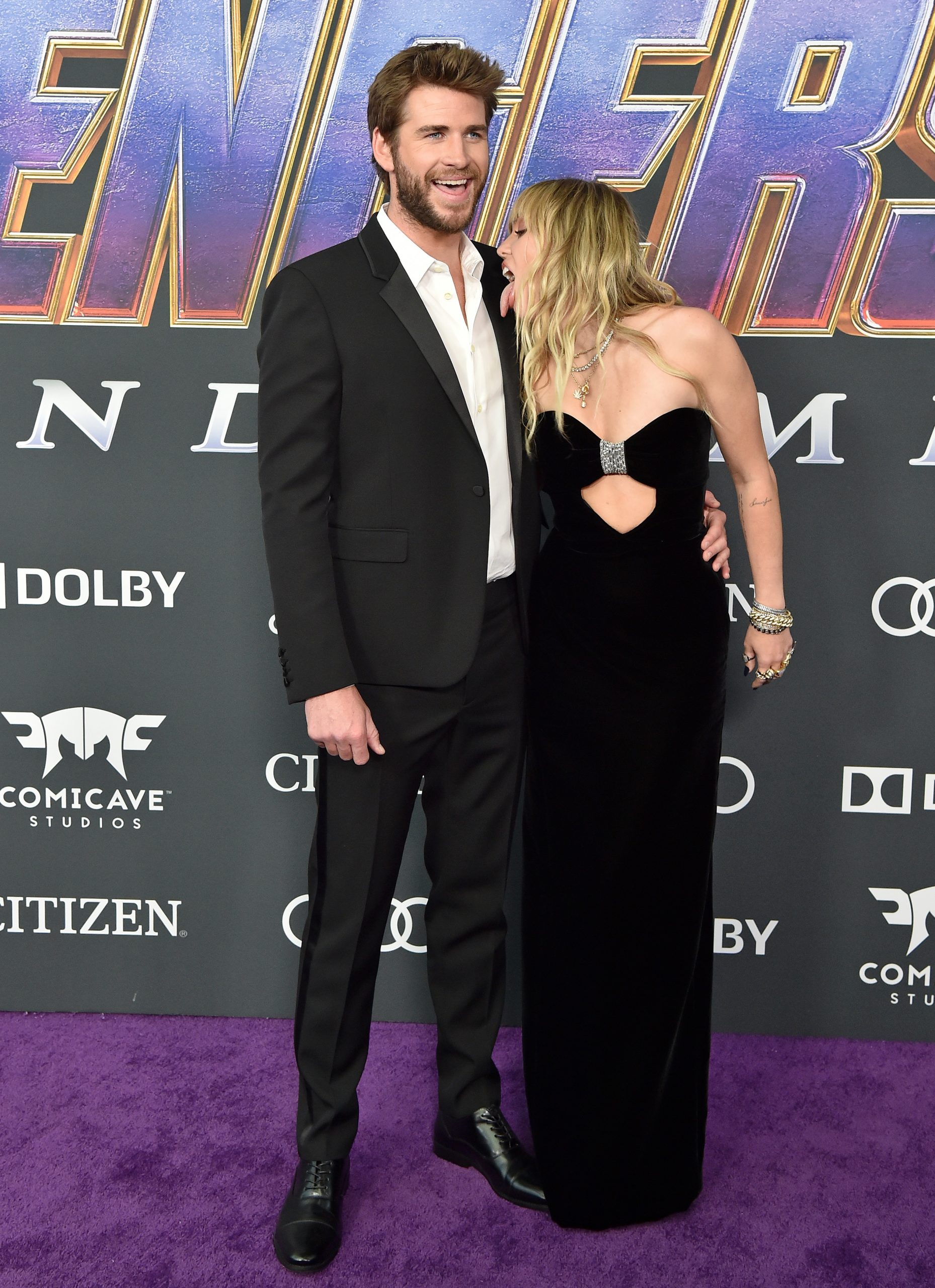 Miley Cyrus & Liam Hemsworth Set Couple Goals On The Red Carpet Of The World Premiere Of Avengers: Endgame
