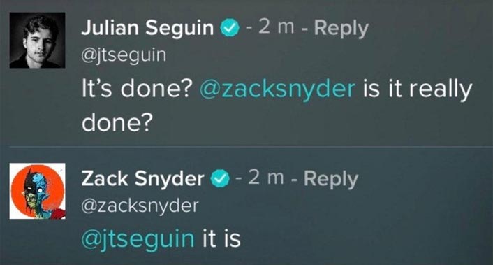 Zack Snyder Confirms Finishing Work On Snyder Cut Of Justice League