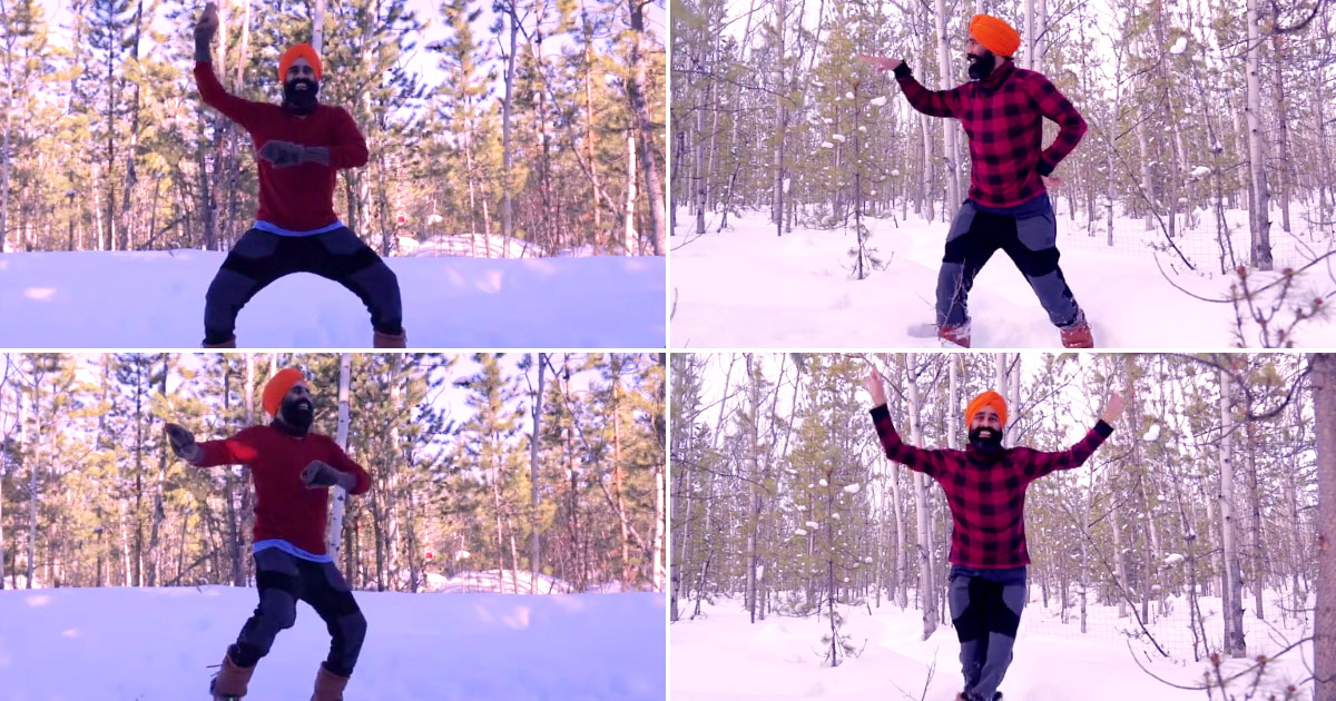 Canada's dancing Sikh has bhangra therapy to beat sub-zero cold!