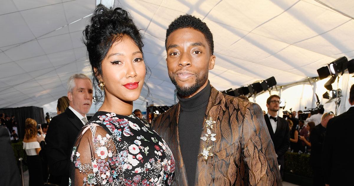 CHADWICK BOSEMAN'S WIDOW STRUGGLING 'TO FIND A CELEBRATORY FEELING' AS SHE ACCEPTS HUSBAND'S CRITICS' CHOICE AWARD