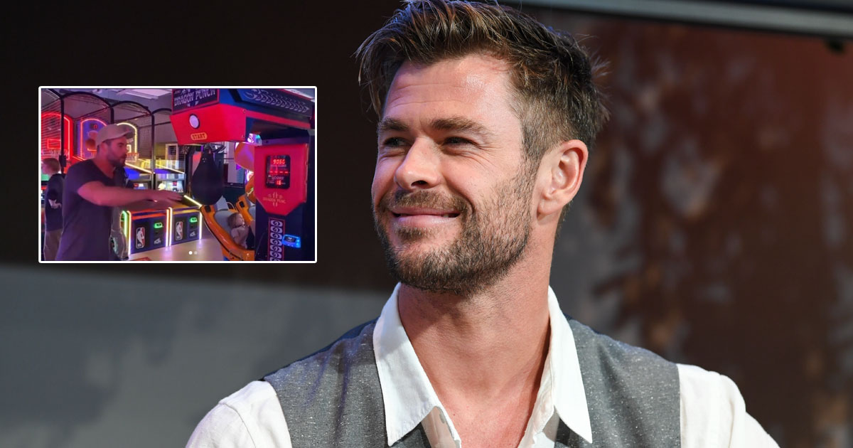Chris Hemsworth Is Incredibly Strong & These Videos Of Him At An Arcade In Sydney Is Proof