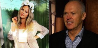 Chrissy Teigen's awkward encounter with Michael Keaton