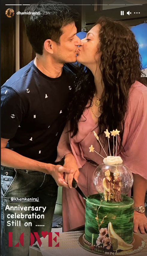 Drashti Dhami & Niraj Khemka's Anniversary Celebration Are Still On