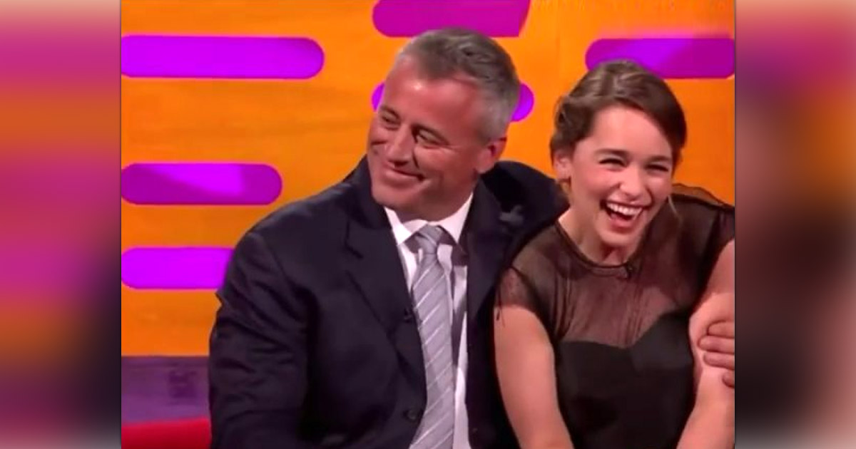 Emilia Clarke Was Totally Fangirling Over Matt LeBlanc At The Graham Norton Show