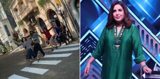 Farah Khan recreates cover of inconic Beatles' album 'Abbey Road'