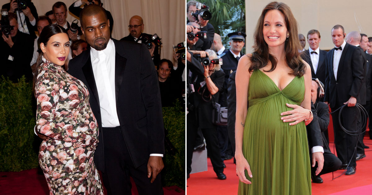 Here's A List Of Divas From Angelina Jolie To Kim Kardashian Who Flaunted Their Baby Bump At Red Carpets In Style