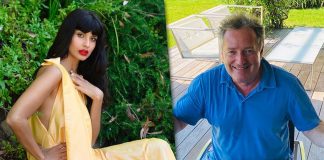JAMEELA JAMIL CELEBRATING AS TV NEMESIS PIERS MORGAN EXITS BREAKFAST SHOW