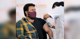 Mohanlal takes 1st jab of Covid vax