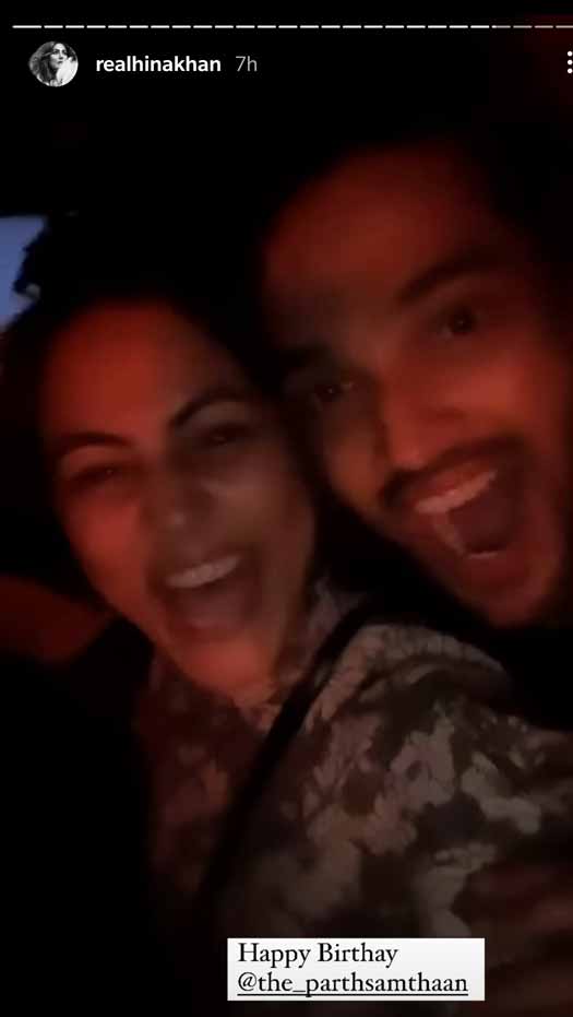 Parth Samthaan Parties With Hina Khan & Others On His 30th Birthday Bash