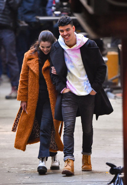 Selena Gomez & Aaron Dominguez From The Sets Of Only Murders In The Building