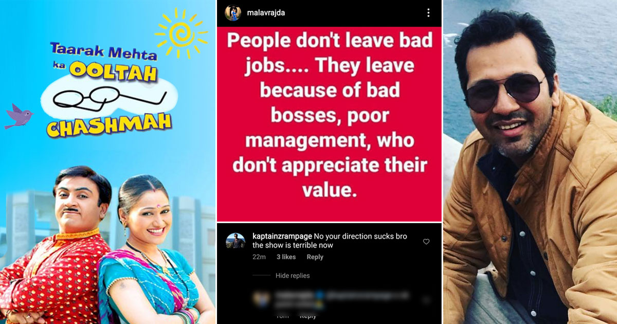 Taarak Mehta Ka Ooltah Chashmah Director Shuts Down A Fan's Criticism In A Classy Manner