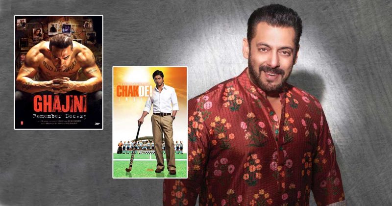 Salman Khan Declined Box Office Favourites Like Ghajini, Chak De! India ...