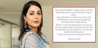 Hina Khan Is All Heart As She Pens An Emotional Note On Her Father's Untimely Demise: "I'm Grateful To Each One If You," Read On