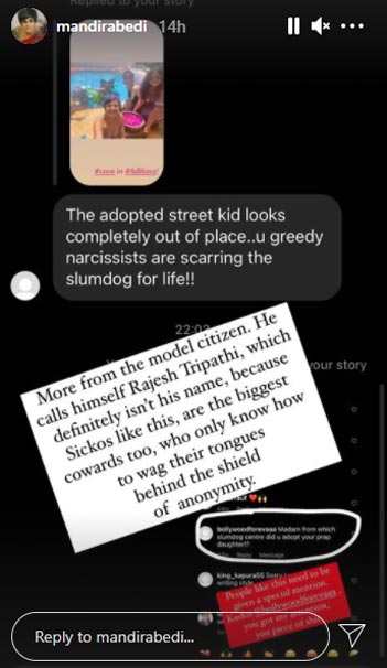 Mandira Bedi Slams Trolls For Calling Her Daughter ‘Street Kid’ & ‘Prop Daughter From A Slumdog Centre’