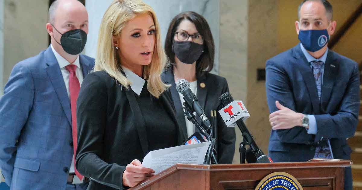 Paris Hilton Returns To Utah For Ceremonial Bill Signing