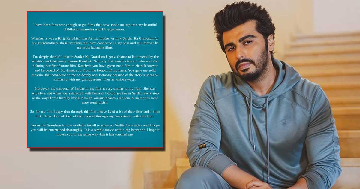 Arjun Kapoor Calls Sardar Ka Grandson & Ki & Ka His Most Favourite Films, Says "These Have Connected To My Soul"