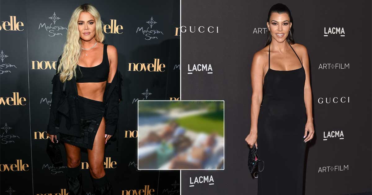 Kourtney Kardashian and Khloe Kardashian sizzle in the sun
