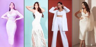 Nora Fatehi Looks Like A Goddess In White