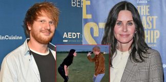 Real Life Friends Courteney Cox & Ed Sheeran Recreate ‘The Routine’ From Friends & Its Absolutely Hilarious