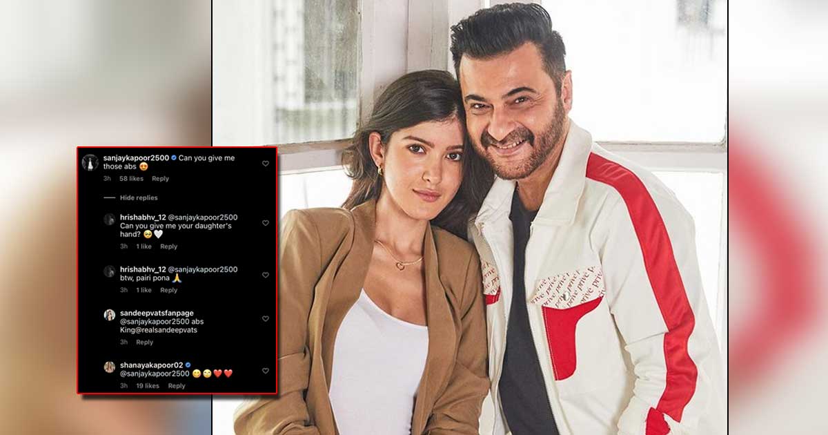 Shanaya Kapoor's Father Sanjay Kapoor On Her Picture, “Give Me Those Abs”; Netizens Reply, “Give Me Your Daughter’s Hand?” - Check Out