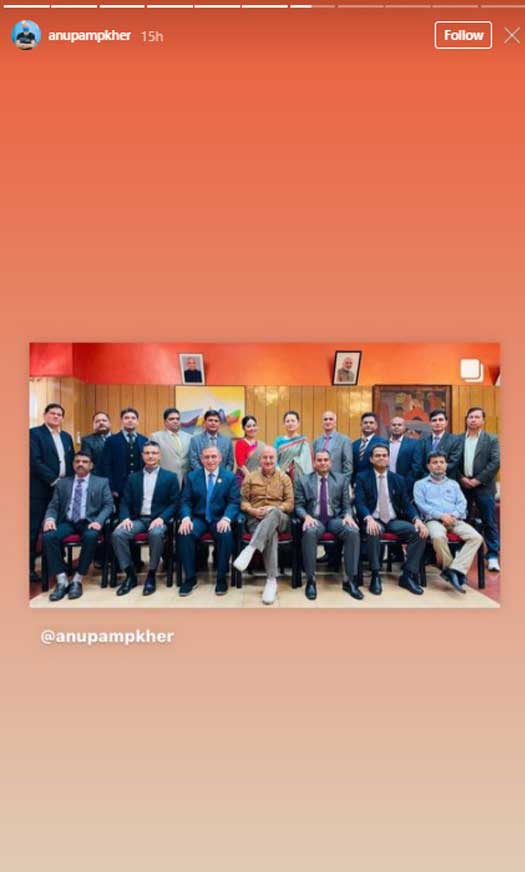 Anupam Kher Post 