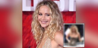 Jennifer Lawrence With A Champagne Glass, Jumping Chairs In A Sensual Glittery Dress Defines 'Monday Mood' For Many Of Us!