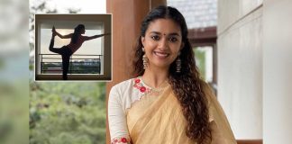 Keerthy Suresh roots for yoga therapy to keep tension away