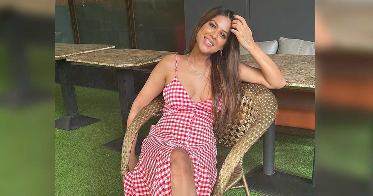 Nia Sharma shares her candy cane look