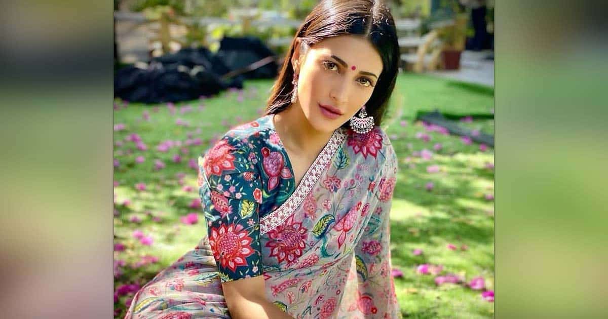 Shruti Haasan switches from sweatpants to saree for Insta post