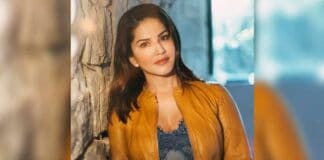 Sunny Leone caught 'relaxing on the job' on 'Anamika' set!