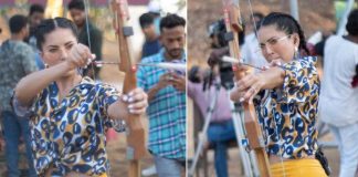 Sunny Leone takes aim for the heart in new post