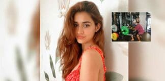Disha Patani lifts heavy in the gym and this time it's an 80 kg barbell
