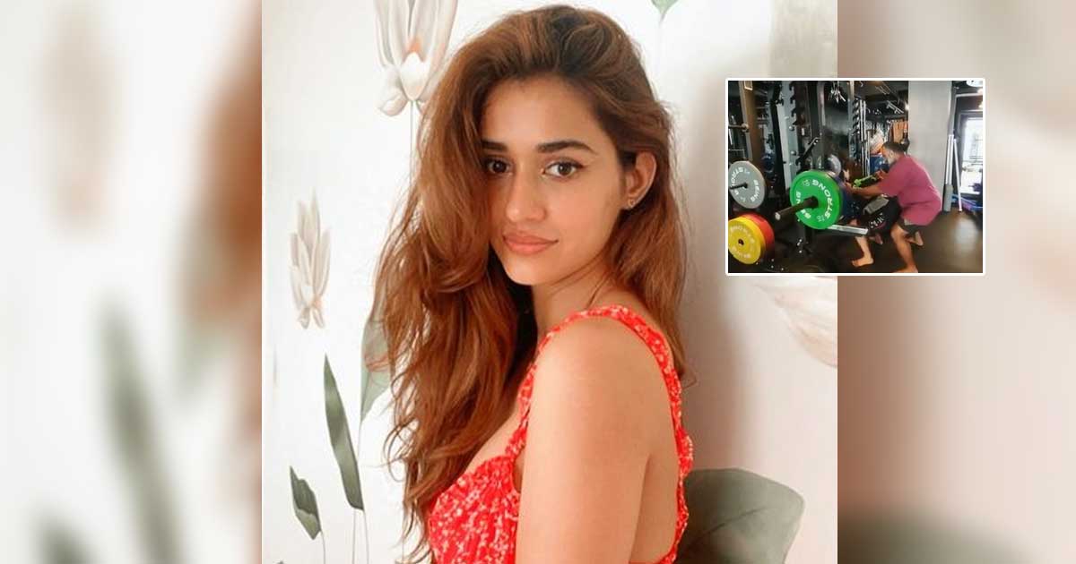 Disha Patani lifts heavy in the gym and this time it's an 80 kg barbell