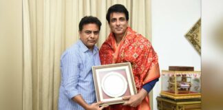 KTR praises Sonu Sood for social service activities