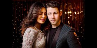 Priyanka Chopra poses with her 'firework' Nick Jonas