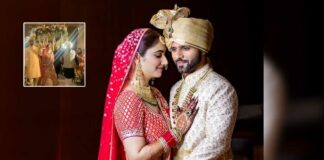 Rahul Vaidya & Disha Parmar Wedding Look Magical As They Get Showed By Flowers & The Singer Goes Down On His Knee